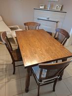 Houten keukentafel, Huis en Inrichting, Tafels | Eettafels, Ophalen, 100 tot 150 cm, Eikenhout, 50 tot 100 cm