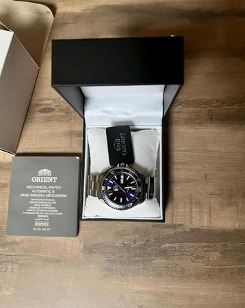 Orient 41mm saffierklok/horloge beschikbaar voor biedingen
