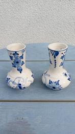 2 petits vases de Delft Deco peints à la main en Hollande, Enlèvement ou Envoi