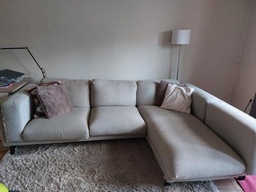 Ikea zetel Nockeby, Huis en Inrichting, Zetels | Zetels, Gebruikt, Hoekbank, Driepersoons, 250 tot 300 cm, 150 cm of meer, Stof