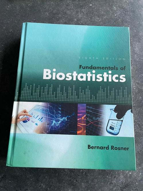 Handboek Fundamentals of biostatistics, Boeken, Schoolboeken, Zo goed als nieuw, Ophalen of Verzenden