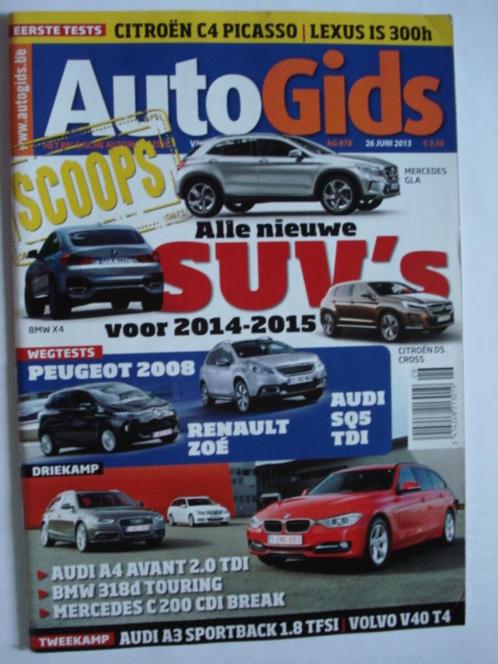 AutoGids 878 Renault Zoé Audi SQ5 Volvo V40 Peugeot 2008 Cit, Boeken, Auto's | Folders en Tijdschriften, Gelezen, Algemeen, Verzenden