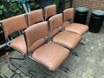 Vintage stoelen chroom, Huis en Inrichting, Stoelen, Ophalen, Gebruikt, Vijf, Zes of meer stoelen