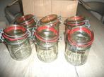 Glazen voorraadpotten 720 ml (7 + 2 stuks), Ophalen of Verzenden, Zo goed als nieuw, Glas
