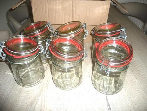Glazen voorraadpotten 720 ml (7 + 2 stuks), Huis en Inrichting, Keuken | Potten en Pannen, Zo goed als nieuw, Glas, Ophalen of Verzenden