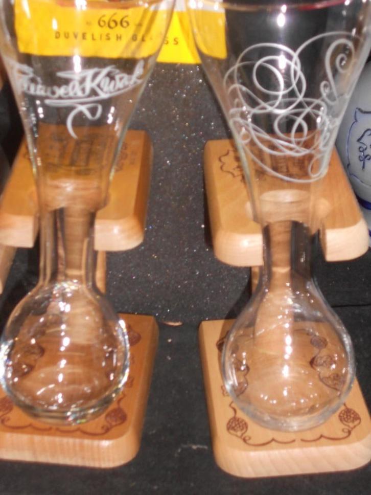 Bierglazen.De Eendracht.Peeterman.Leuven.Duvel.Palm.D 9, Collections, Marques de bière, Comme neuf, Verre ou Verres, Duvel, Enlèvement ou Envoi