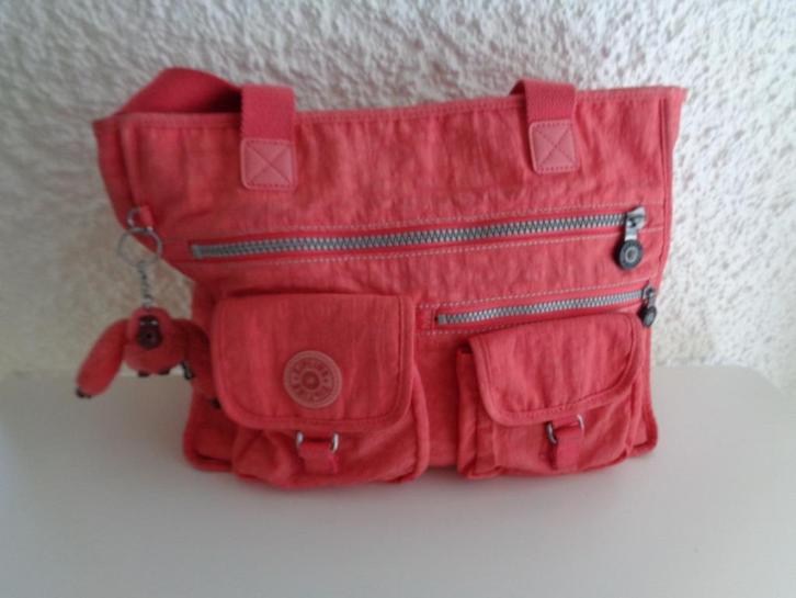 Sac rose /orange. Marque: "KIPLING"., Handtassen en Accessoires, Tassen | Damestassen, Gebruikt, Schoudertasje, Oranje, Ophalen of Verzenden