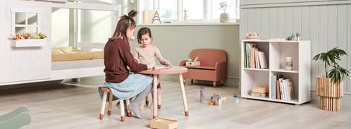 Table de jeu et tabourets FLEXA Dots, Maison & Meubles, Tabourets, Utilisé, Bois, Enlèvement