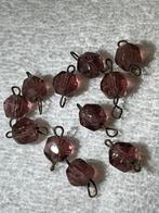 Perles en améthyste, cônes, 9 mm, diam., Comme neuf, Enlèvement ou Envoi
