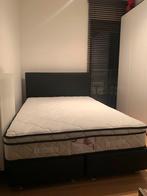 Boxspring, Ophalen, Zwart, Zo goed als nieuw, 200 cm