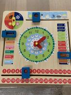Houten kalenderklok, Kinderen en Baby's, Speelgoed | Educatief en Creatief, Ophalen, Zo goed als nieuw, Ontdekken