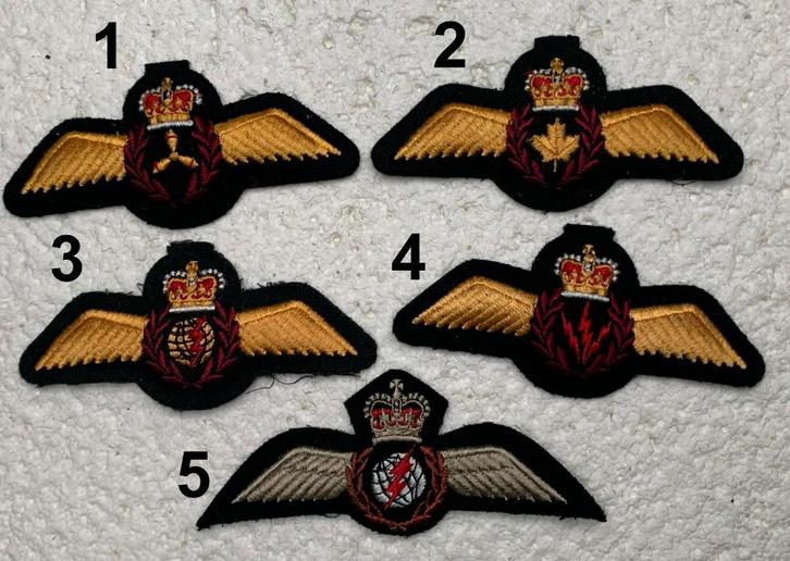 Royal Canadian Air Force Wings, Als LOT of Apart, insignes, Verzamelen, Militaria | Algemeen, Luchtmacht, Embleem of Badge, Ophalen of Verzenden