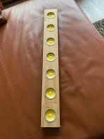 Houten balk met 7 theelichtjes, Ophalen