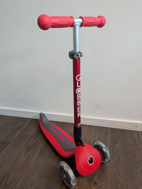 Globber Primo opvouwbare step met LEDlichtjes, Fietsen en Brommers, Steps, Zo goed als nieuw, Ophalen of Verzenden