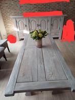 Eiken tafel en dressoir, Huis en Inrichting, Kasten | Dressoirs, Ophalen