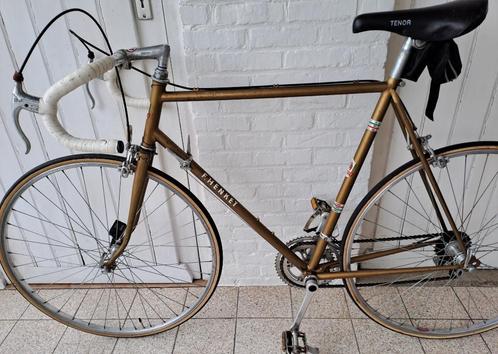 Koersfiets jaren 70 goudkleurig, Fietsen en Brommers, Fietsen | Racefietsen, Gebruikt, 57 tot 61 cm, Ophalen