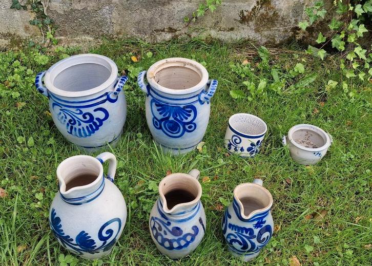 Set potten en kannen van aardewerk, Antiek en Kunst, Antiek | Keramiek en Aardewerk, Ophalen