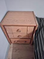 houten nachtkastje – met lade & opbergvak, Huis en Inrichting, Ophalen, Gebruikt, Minder dan 45 cm, Minder dan 55 cm