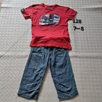 set  T- shirt met short / bermuda  Maat 128, Enfants & Bébés, Vêtements enfant | Taille 128, Utilisé, Enlèvement ou Envoi, Pantalon