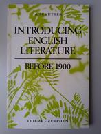 Introducing English literature before 1900, Livres, Livres scolaires, Comme neuf, Secondaire, Anglais, Enlèvement ou Envoi