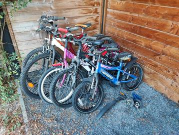 5 x kinderfietsen voor onderdelen of opmaak. beschikbaar voor biedingen