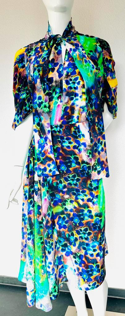 PRADA ZIJDEN JURK, MULTICOLOUR MAAT EU 36 (NEW €2.200,-)💖💖, Vêtements | Femmes, Robes, Comme neuf, Taille 36 (S), Autres couleurs