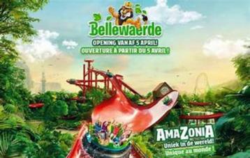 1 ticket Bellewaerde 13/14/20/27/28/09/2025 20 € ! beschikbaar voor biedingen