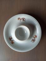 3 coquetiers en porcelaine, Comme neuf, Enlèvement ou Envoi, Porcelaine