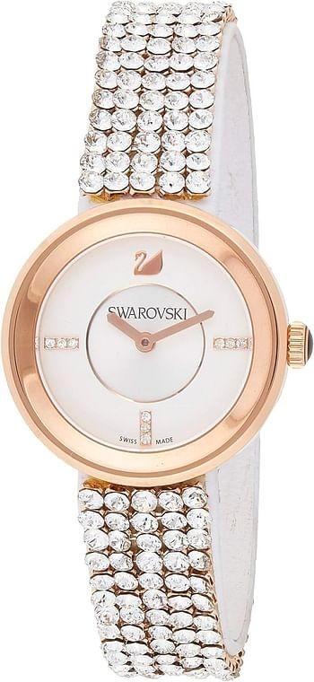 Swarovski Piazza Mini-Mesh rosegoud, als nieuw, Handtassen en Accessoires, Horloges | Dames, Zo goed als nieuw, Polshorloge, Met strass