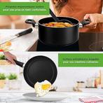 Nutrichef | Kookgerei Set | antiaanbaklaag | Nieuw, Maison & Meubles, Cuisine | Casseroles & Poêles, Neuf, -, -, Aluminium