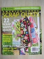 056 - America loves SCRAP QUILTING winter 2011/2012, Ophalen of Verzenden, Zo goed als nieuw, SCRAP QUILTING, Borduren en Naaien