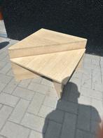 Vintage Travertin up/up salontafel 70s, Ophalen, Zo goed als nieuw