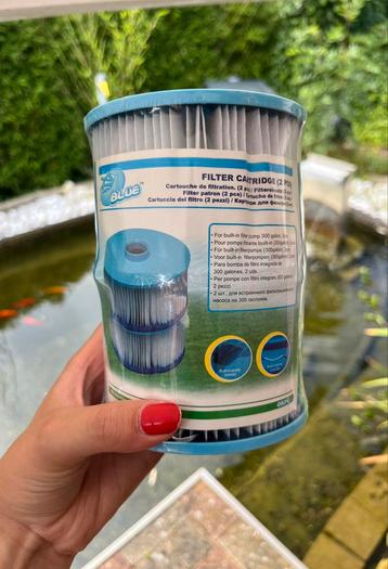 Nieuw filterpatroon voor zwembadpomp (2 stuks) beschikbaar voor biedingen