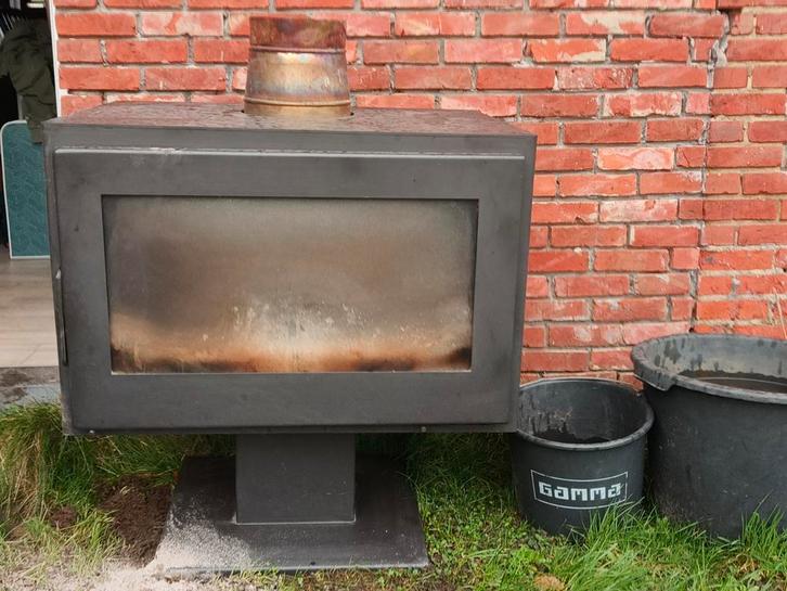 Houtkachel, Maison & Meubles, Poêles, Utilisé, Autoportant, Poêle à bois, Bois, Enlèvement