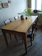 eettafel met 5 stoelen - AFHALEN TE STEMBERT (Bij Verviers), 50 tot 100 cm, 150 tot 200 cm, Gebruikt, Rechthoekig