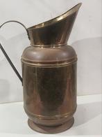 Gehamerde geel en rood  koperen ketel , paraplubak, Antiek en Kunst, Ophalen of Verzenden, Koper