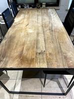 Mangohouten tafel + 6 stoelen, Rectangulaire, Autres essences de bois, 50 à 100 cm, Enlèvement