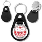 Bière ALOST Alosta porte clés jeton de caddie en métal, Ophalen of Verzenden, Nieuw