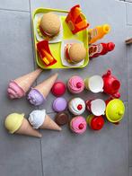 Speelgoed hamburgerset, serviesset en ijsjesset, Ophalen of Verzenden