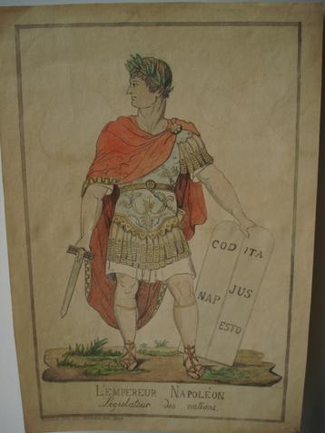 NAPOLEON BONAPARTE 1805 C -L DESRAIS L' Empereur Napoléon beschikbaar voor biedingen