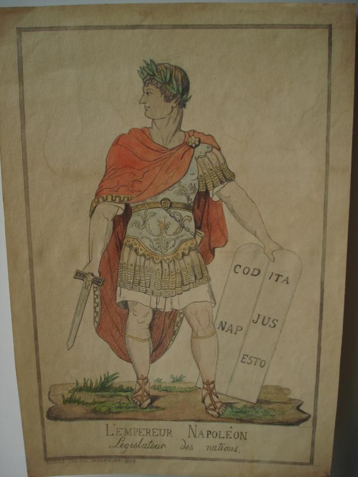 NAPOLEON BONAPARTE 1805 C -L DESRAIS L' Empereur Napoléon, Antiek en Kunst, Kunst | Schilderijen | Klassiek, Ophalen of Verzenden