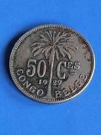 1929/7 Belgisch Congo 50 centimes overslag, Verzenden, Overige landen, Losse munt