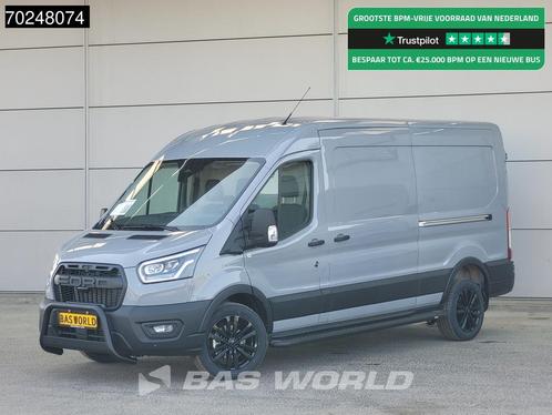 Ford Transit 165pk Automaat Limited Black Edition Dubbele sc, Auto's, Bestelwagens en Lichte vracht, Bedrijf, Te koop, Achteruitrijcamera