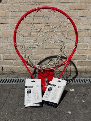 TARMAK Basketbalring officiële diameter R900 rood met net beschikbaar voor biedingen