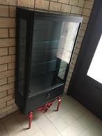 Antieke Vitrinekast, Ophalen, Gebruikt, 50 tot 100 cm, Glas