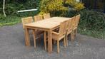 Teak tuinset 6 personen, Ophalen, 6 zitplaatsen, Teakhout, Nieuw