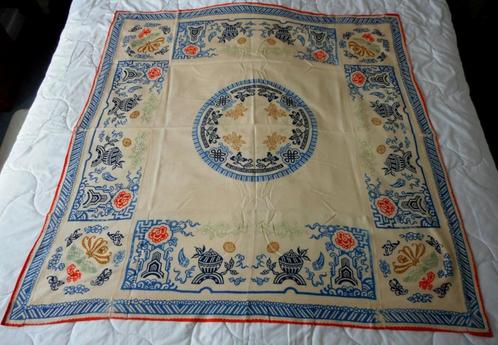 Nappe laine motifs chinois-Vintage- 20's 30's, Verzamelen, Retro, Overige typen, Ophalen of Verzenden