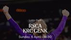 4 tickets RSC Anderlecht - RC Genk 6 april 2025 (Play-off 1), Tickets en Kaartjes, Sport | Voetbal, Losse kaart, Drie personen of meer