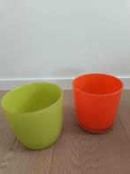 2 bloempotten, Tuin en Terras, Ophalen, Rond, Binnen, Zo goed als nieuw