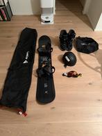 Snowboard incl. beugels + boots + bril + helm te koop!, Ophalen, Gebruikt, Board